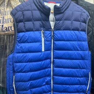 Peter Millar Navy and Royal Blue Puffer Vest